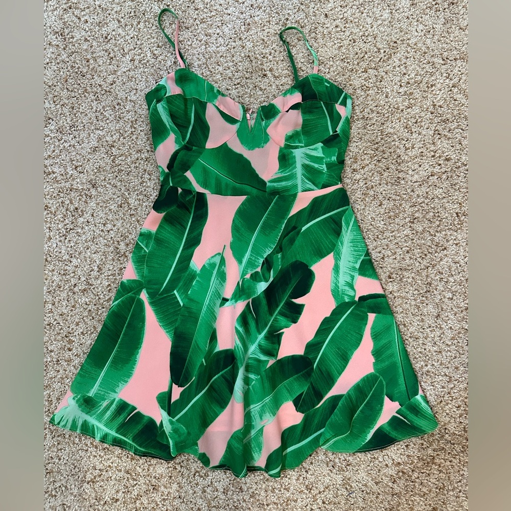 Key West Palm Print dress size XS